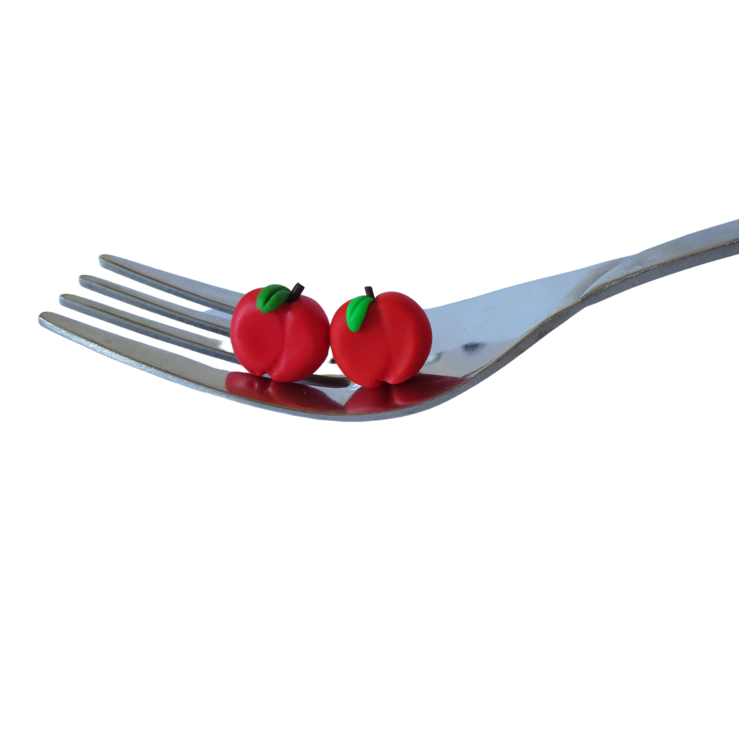 Apple Stud Earrings || Cute Earrings || Foodie Studs
