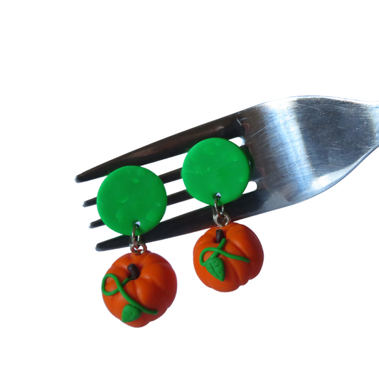 Pumpkin Dangle Earrings