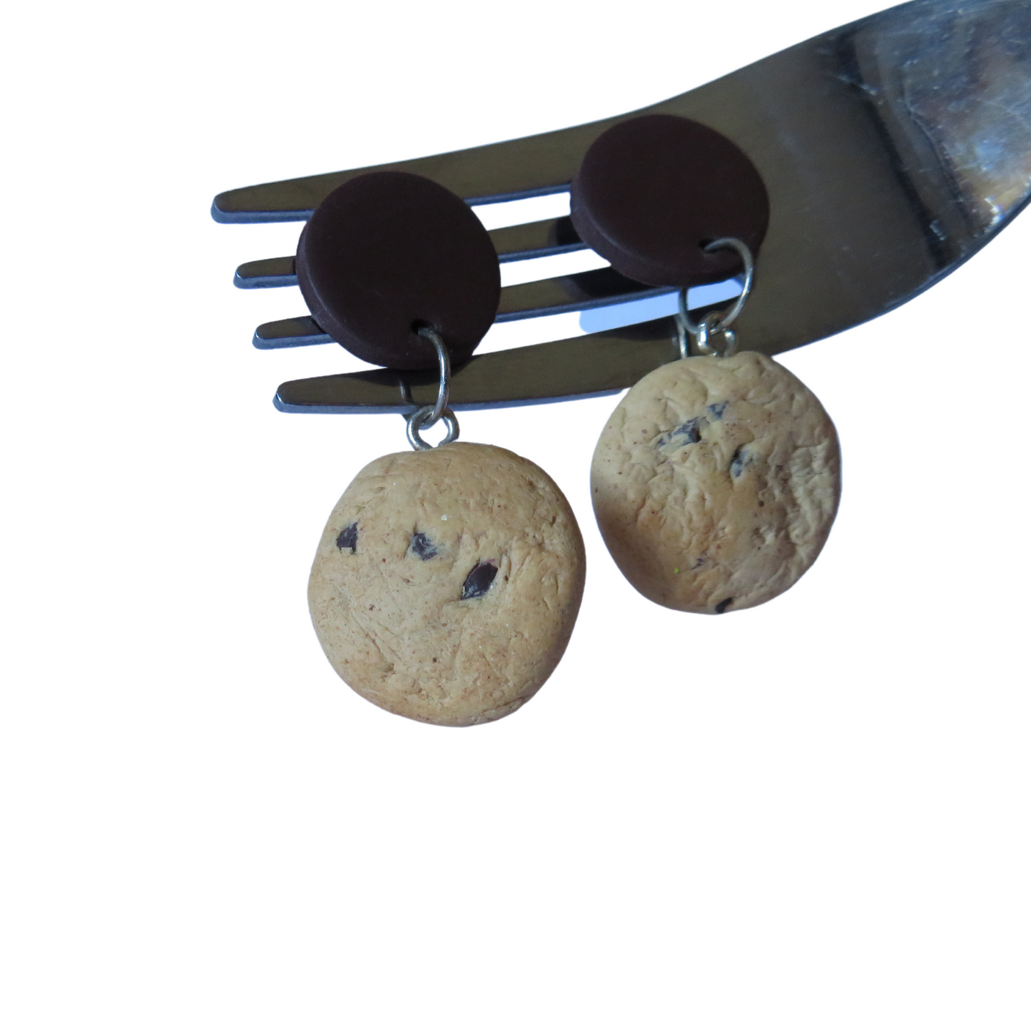 Chocolate Chip Cookie Dangle Earrings