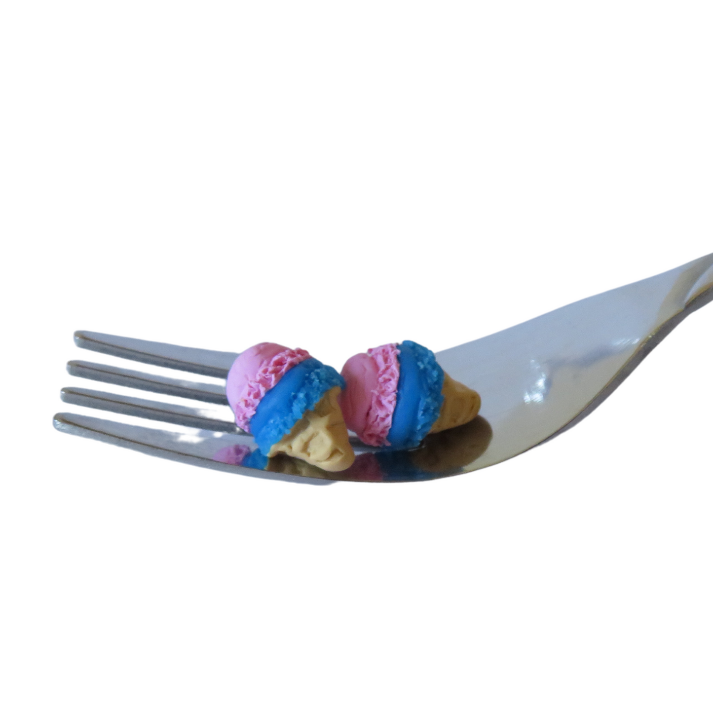 Ice Cream Cone Studs - Bubblegum