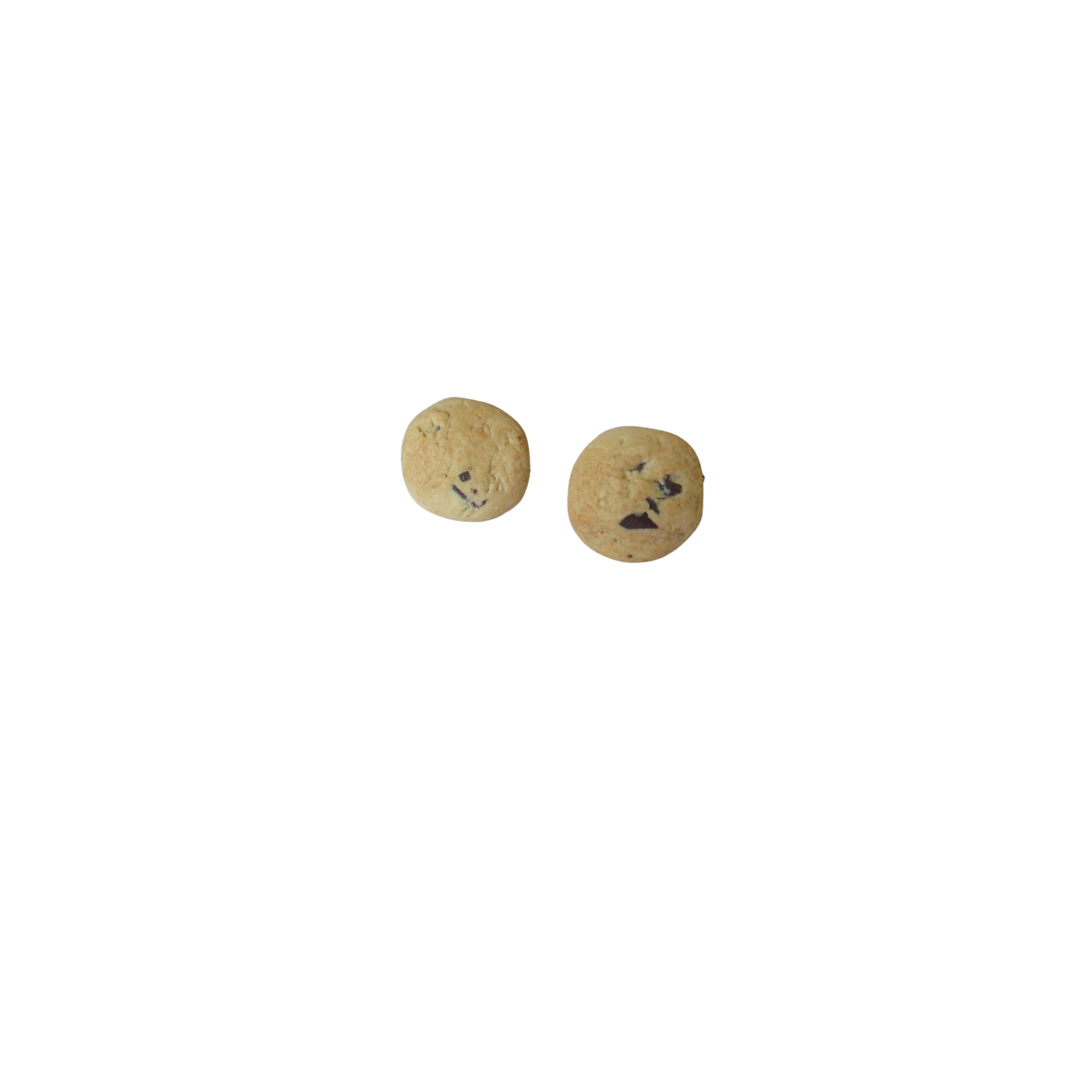 Choc Chip Cookie stud earrings