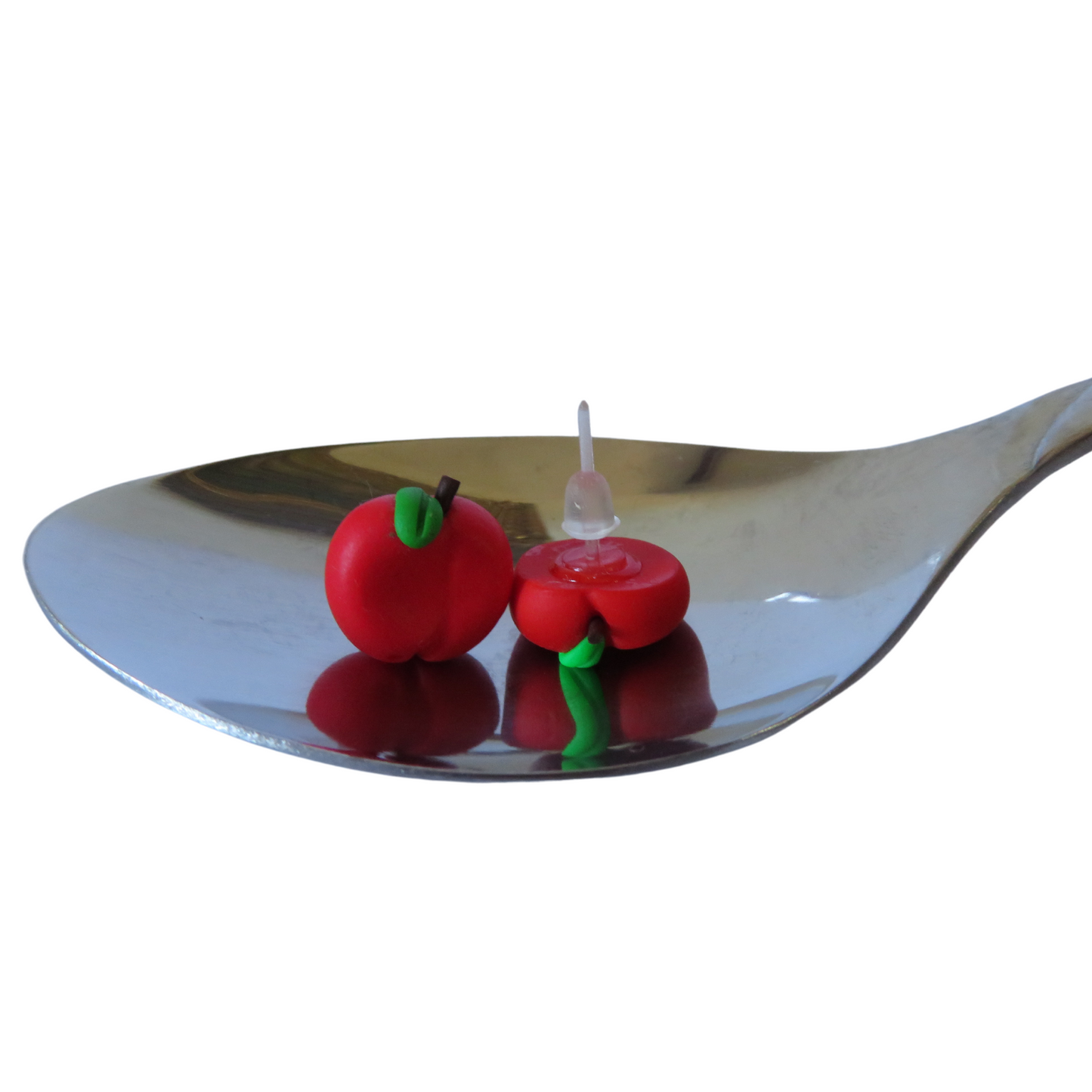 Apple Stud Earrings || Cute Earrings || Foodie Studs