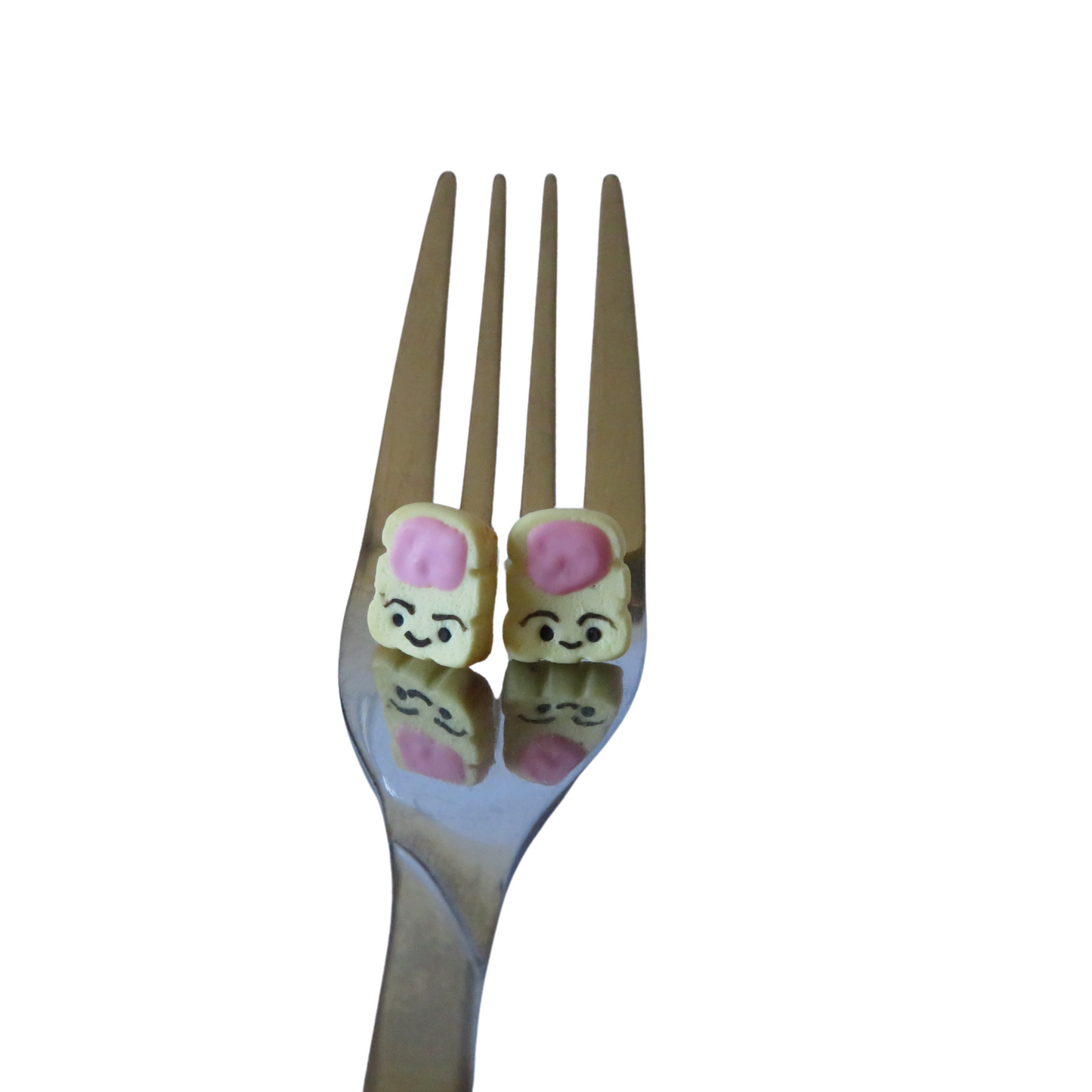 Toastie With Pink Spread Studs - Kawaii Edition