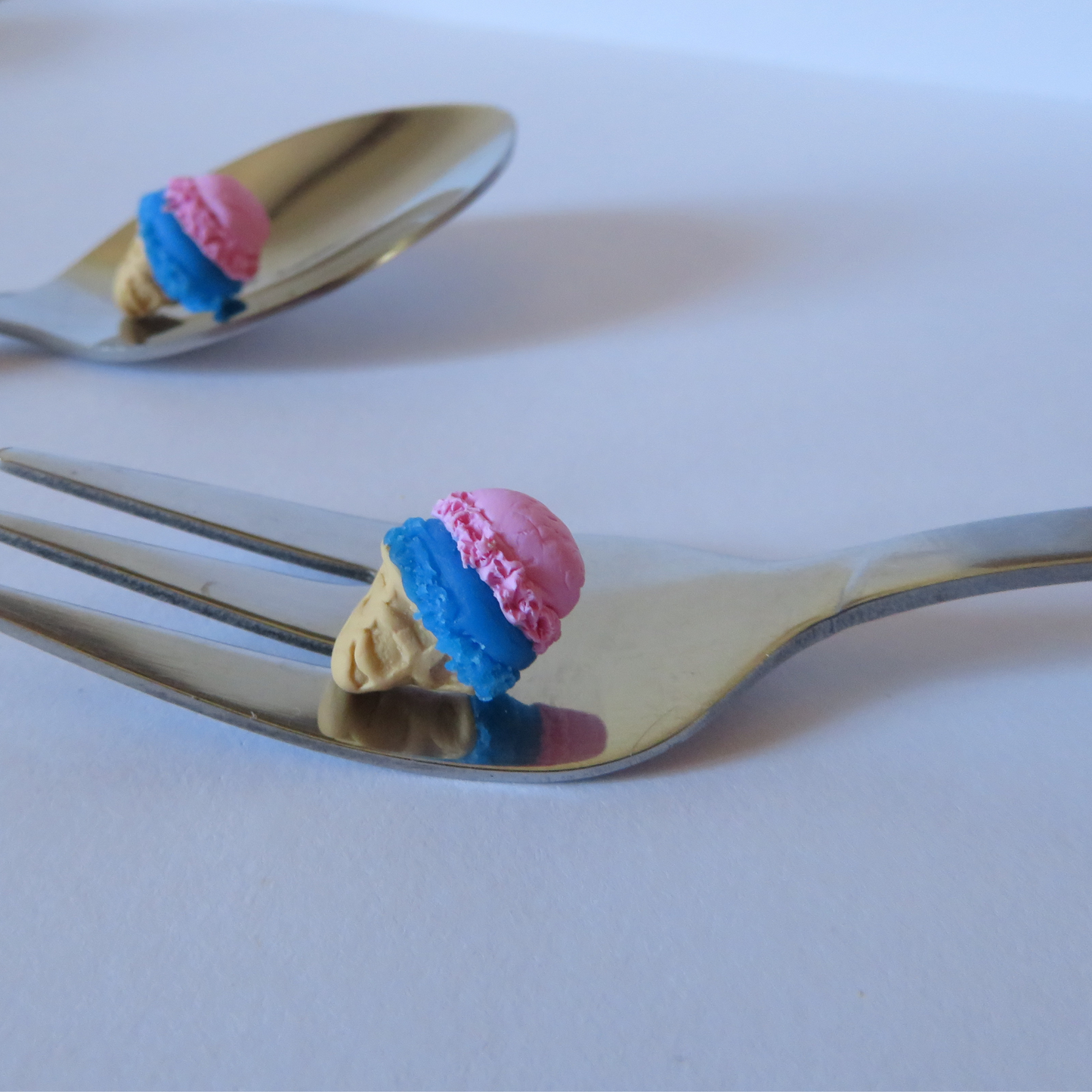 Ice Cream Cone Studs - Bubblegum