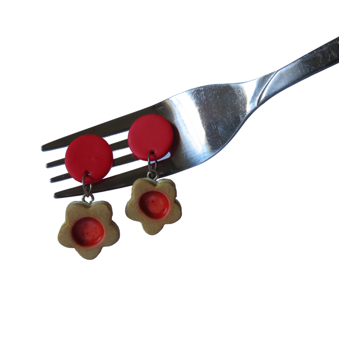 Linzer Cookie Dangle Earrings || Jam Cookie Earrings
