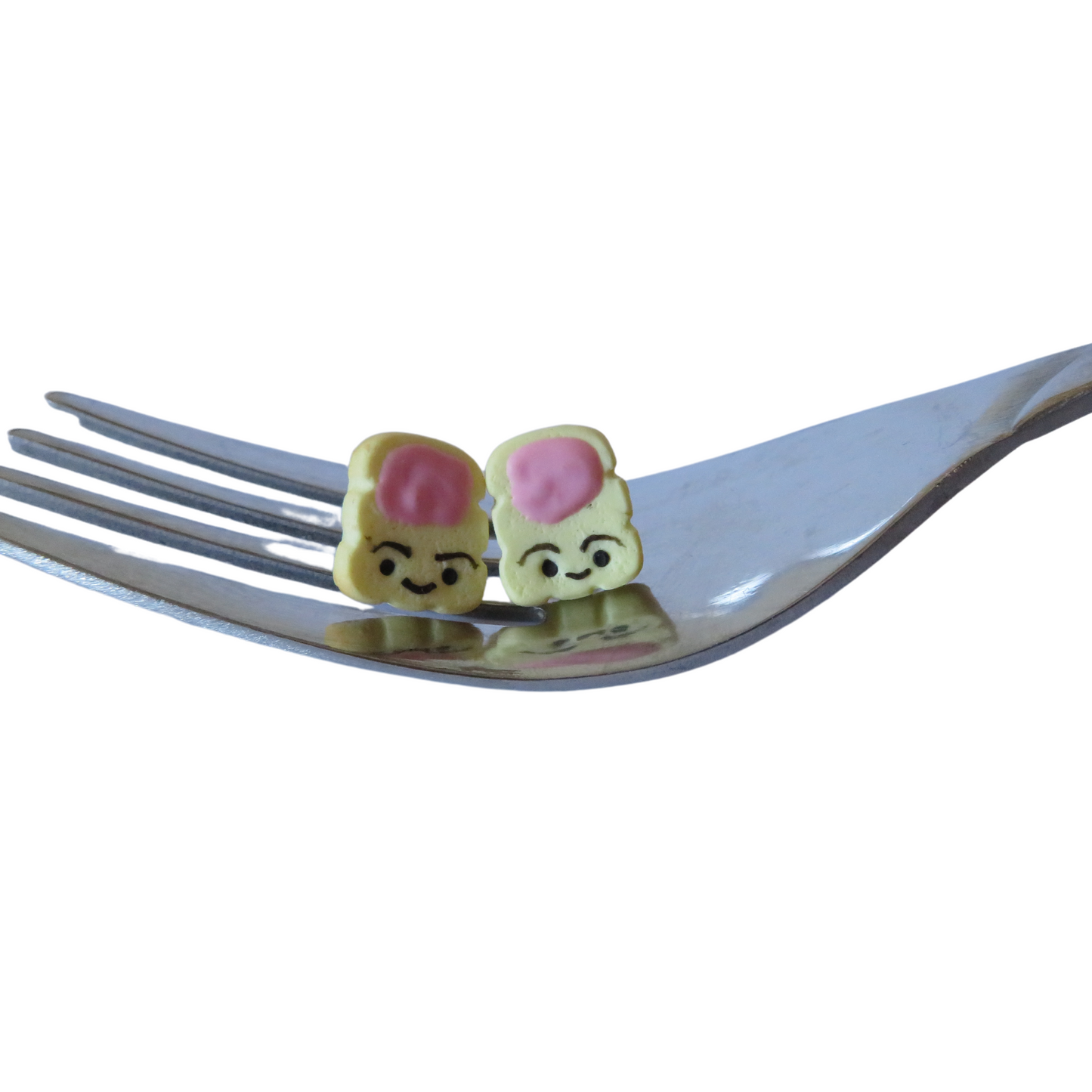 Toastie With Pink Spread Studs - Kawaii Edition