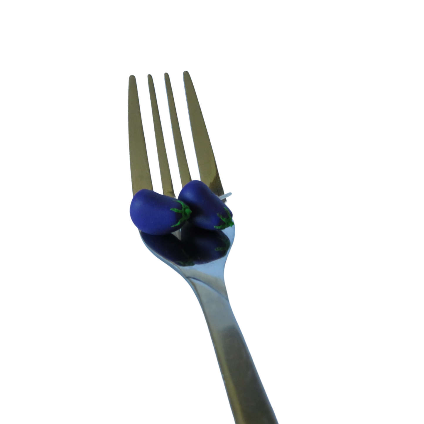 Eggplant Stud Earrings