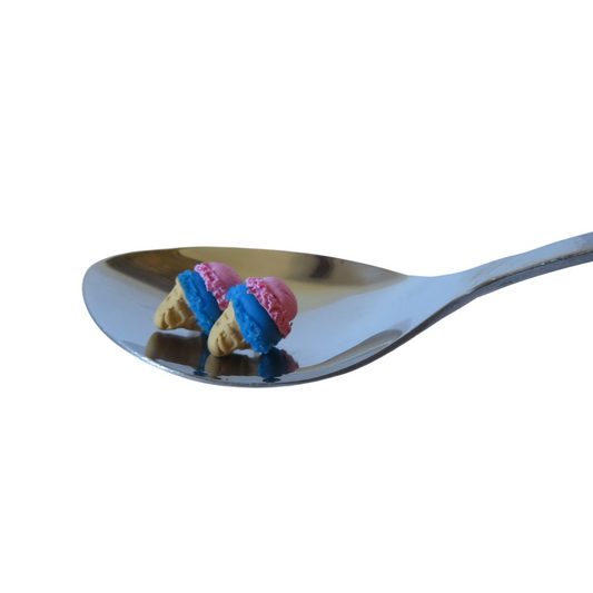 Ice Cream Cone Studs - Bubblegum