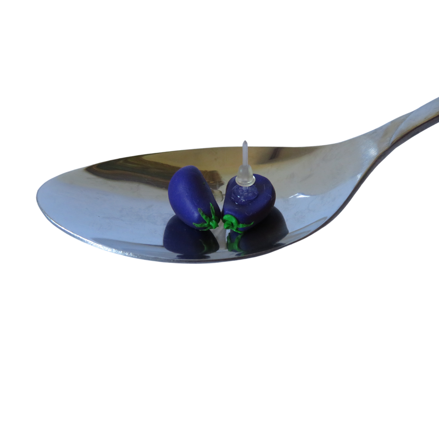Eggplant Stud Earrings