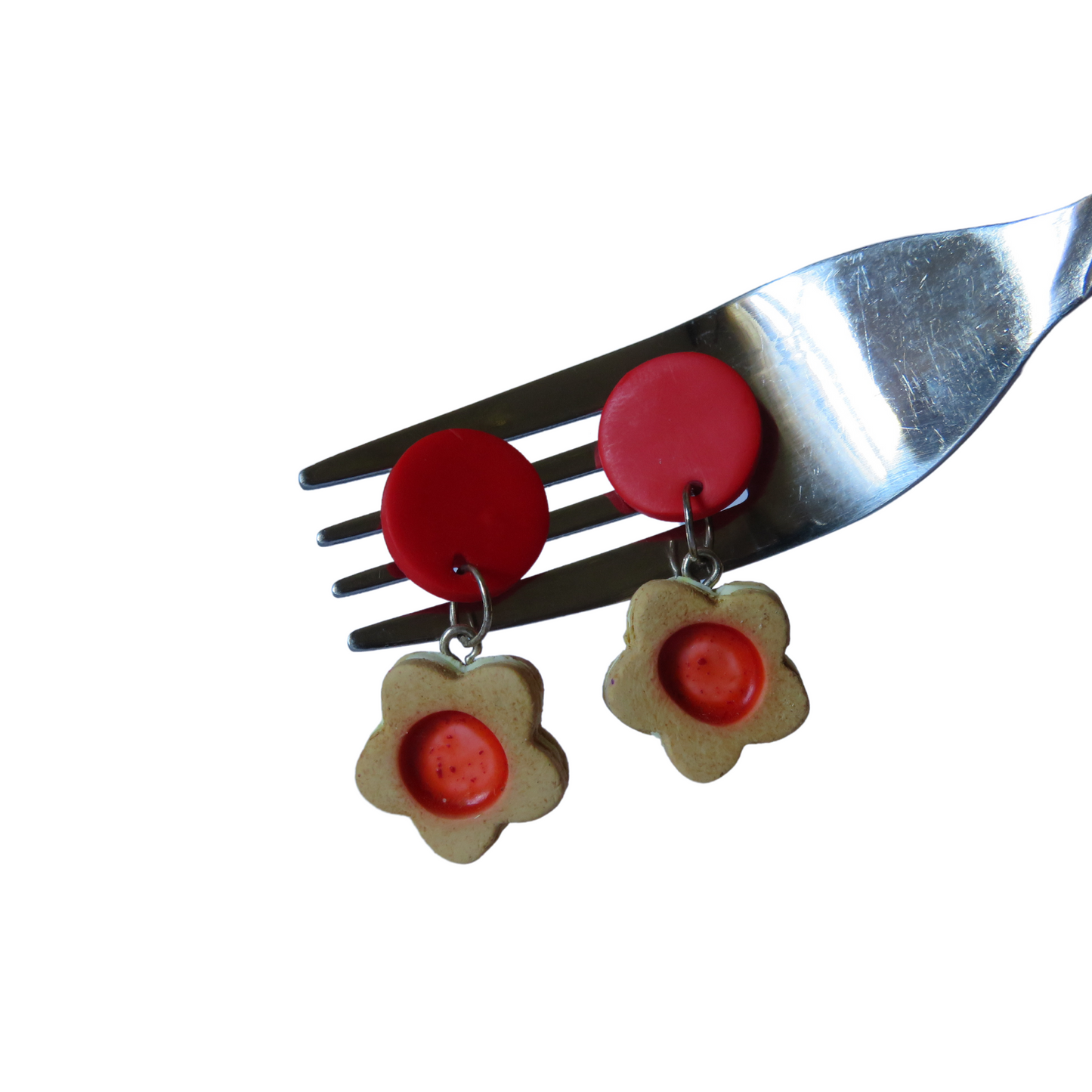 Linzer Cookie Dangle Earrings || Jam Cookie Earrings