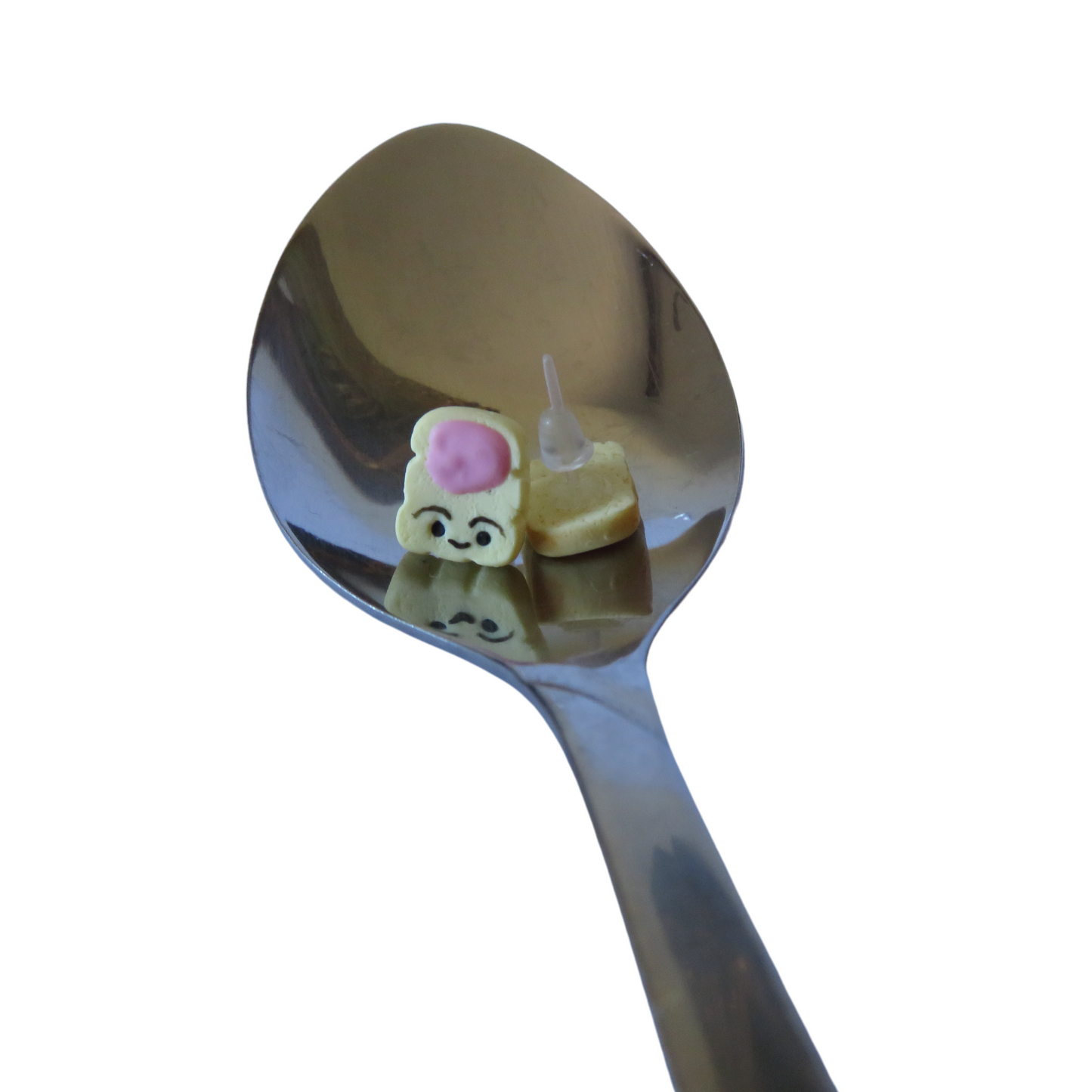 Toastie With Pink Spread Studs - Kawaii Edition