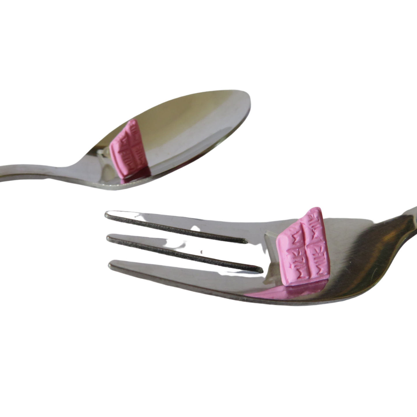Pink Chocolate Bar Stud Earrings