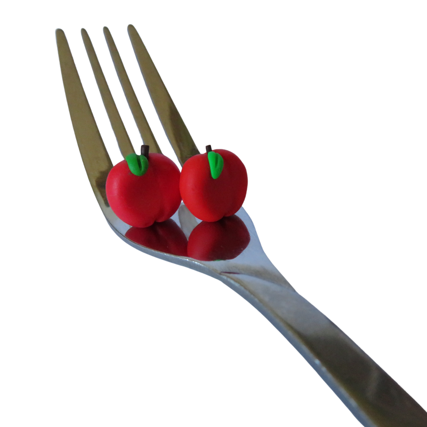 Apple Stud Earrings || Cute Earrings || Foodie Studs