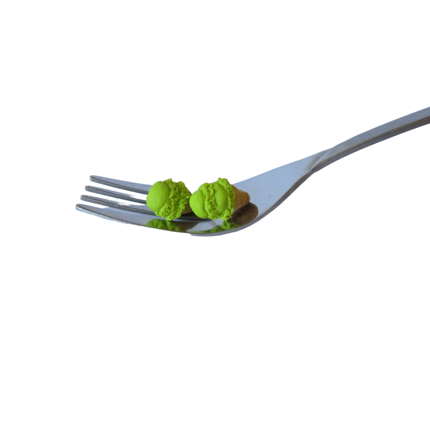 Ice Cream Cone Studs - Green Matcha Tea
