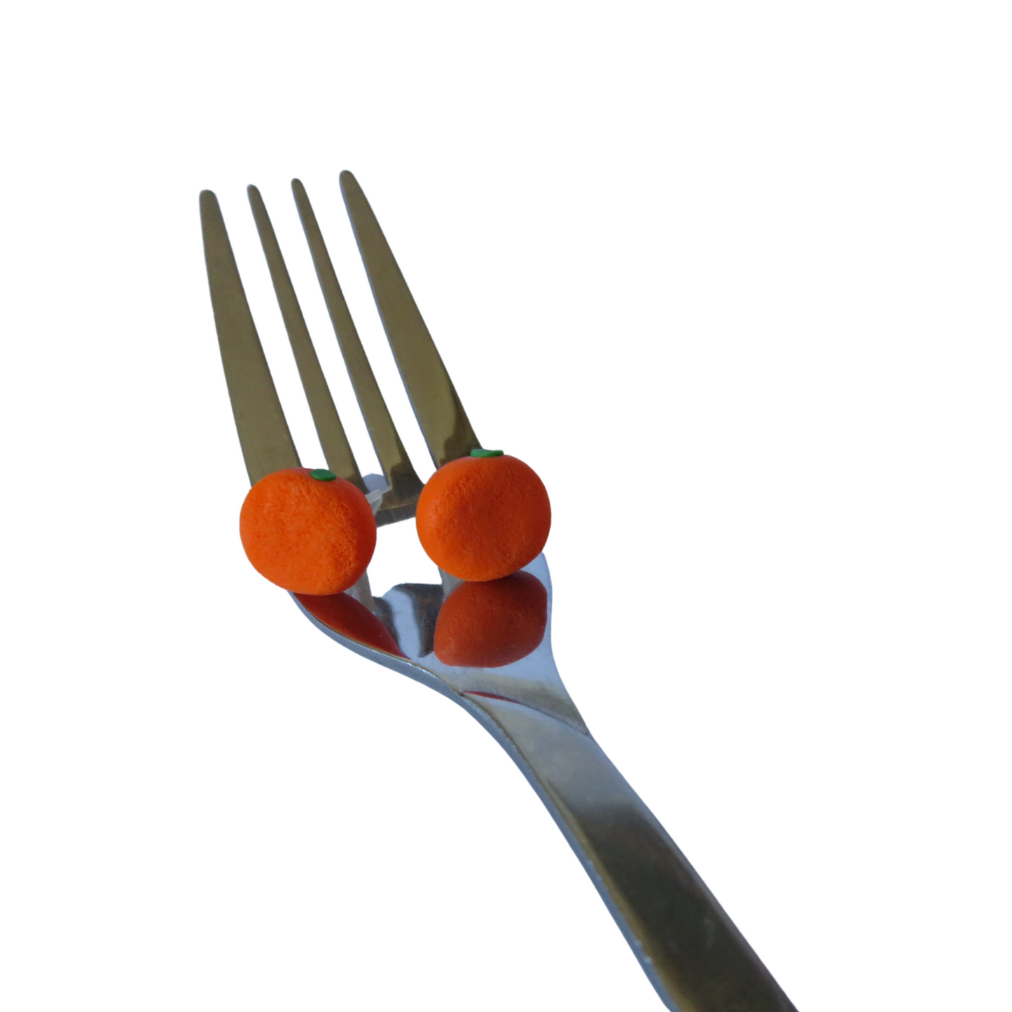 Orange Stud Earrings