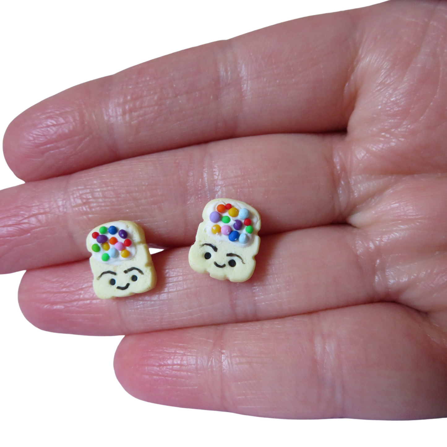 Toastie with Sprinkles Studs - Kawaii Edition