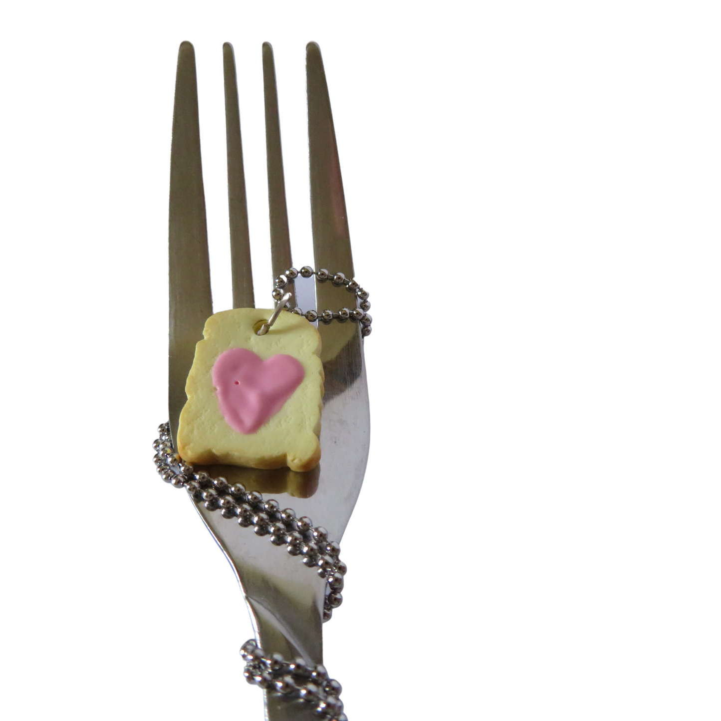 Toastie With Pink Heart Charm