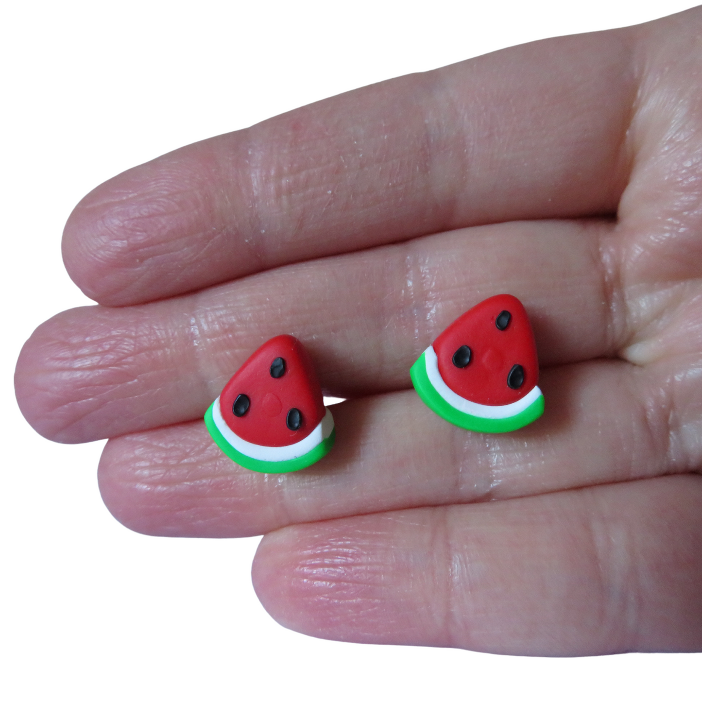 Watermelon Stud Earrings || Cute Earrings || Foodie Studs