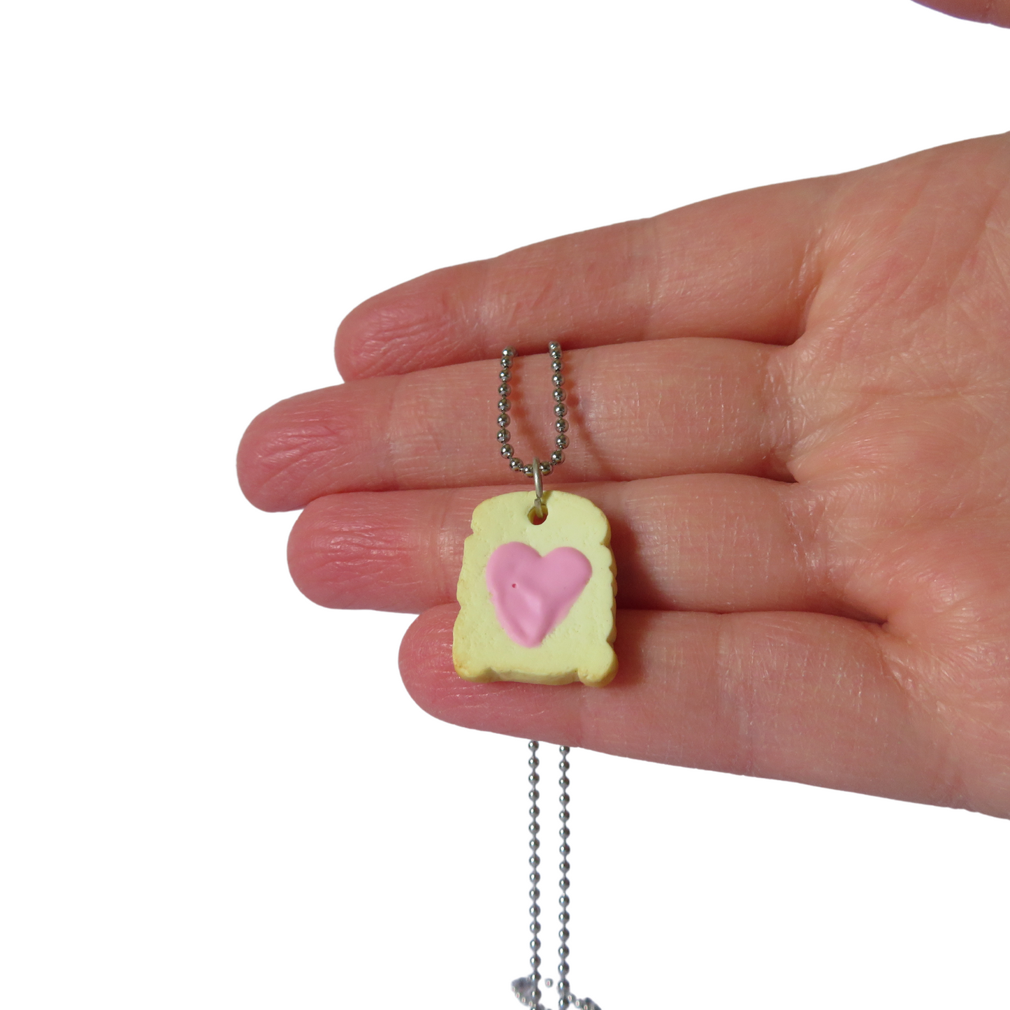 Toastie With Pink Heart Charm