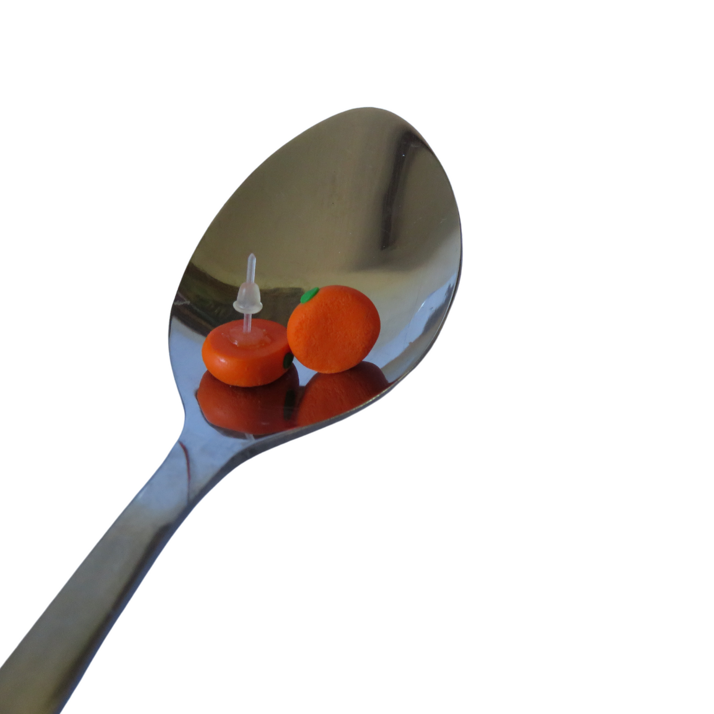 Orange Stud Earrings