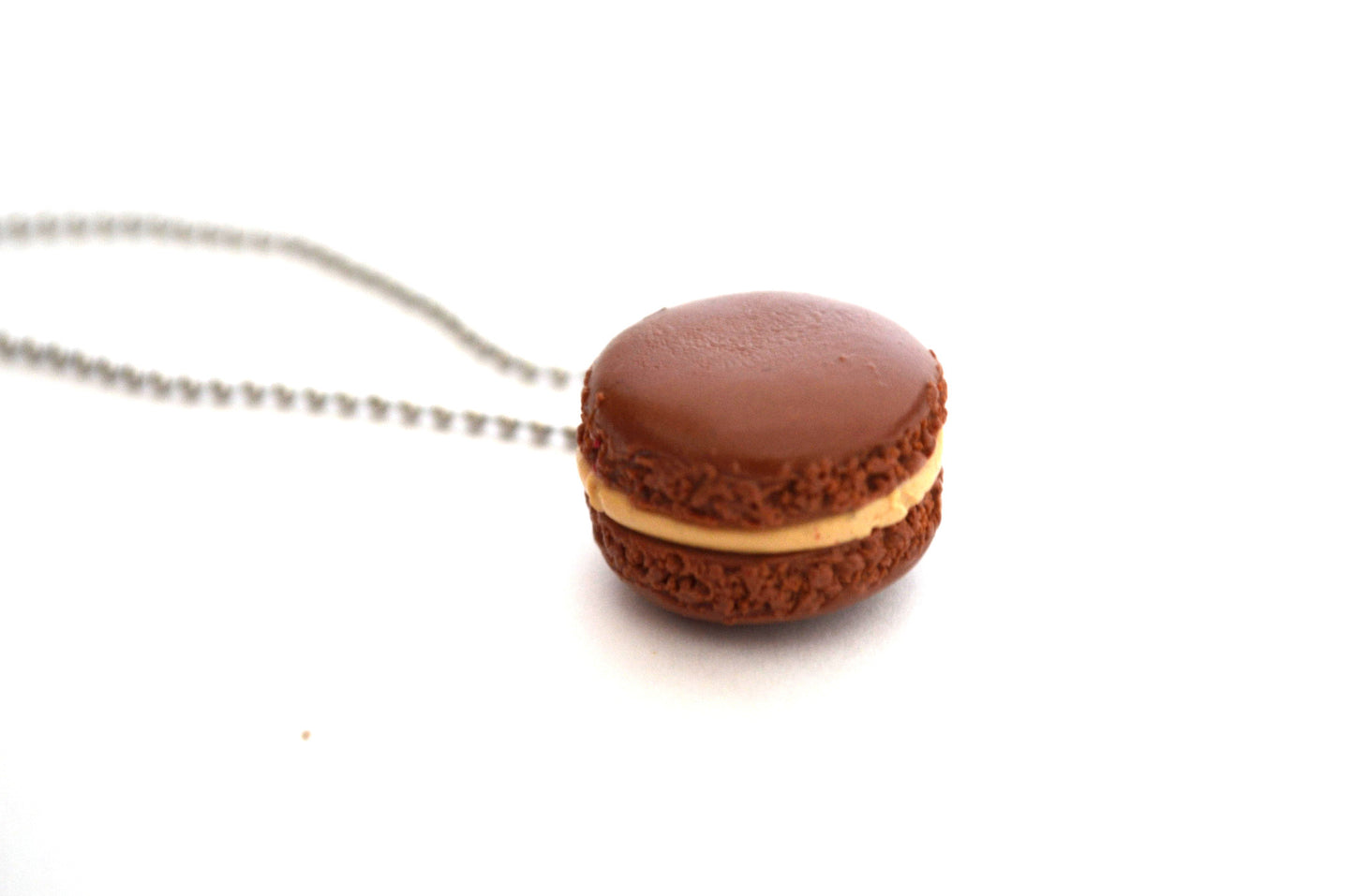 Caramel Macaron Necklace