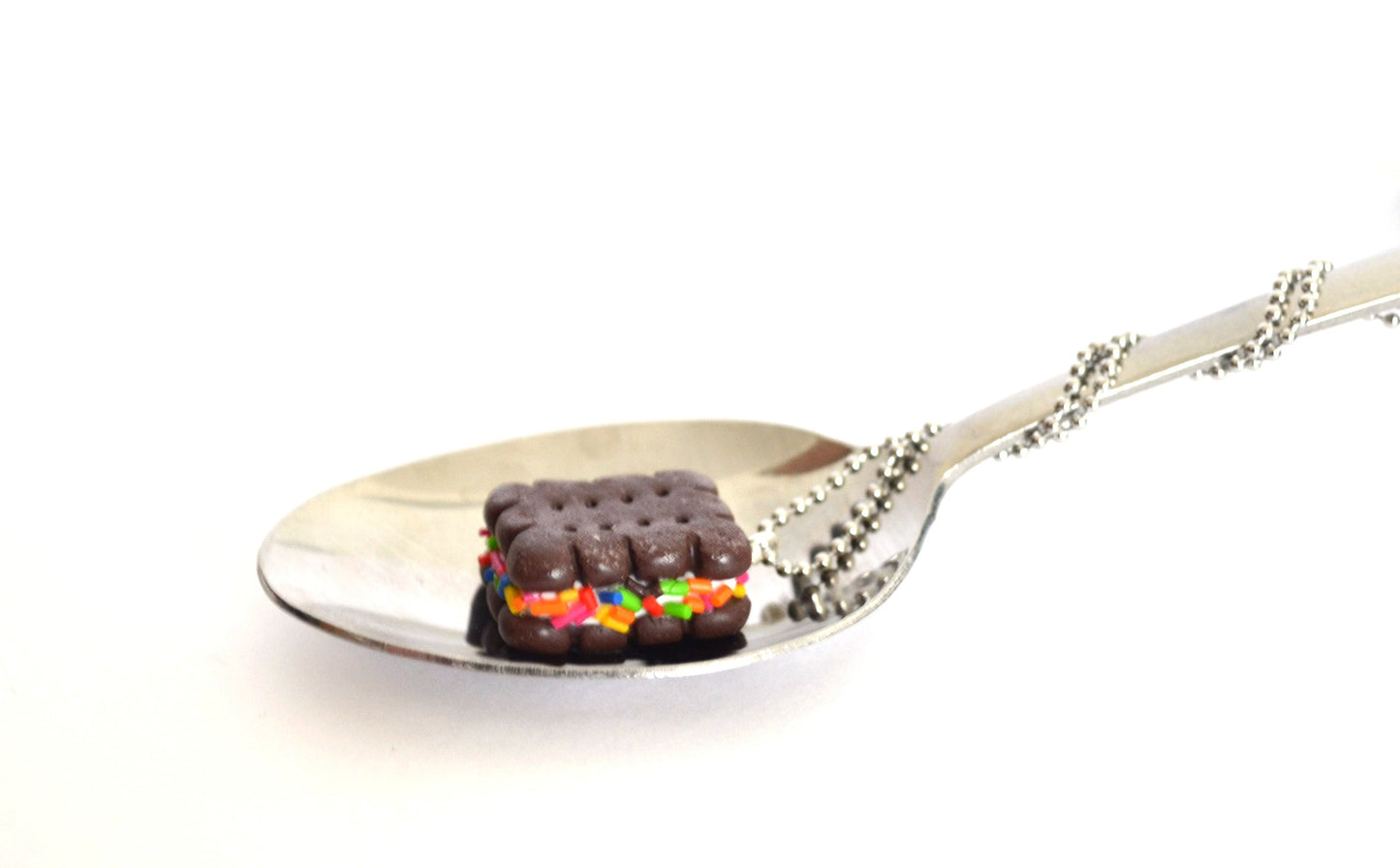 Sprinkles Ice Cream Sandwich Necklace
