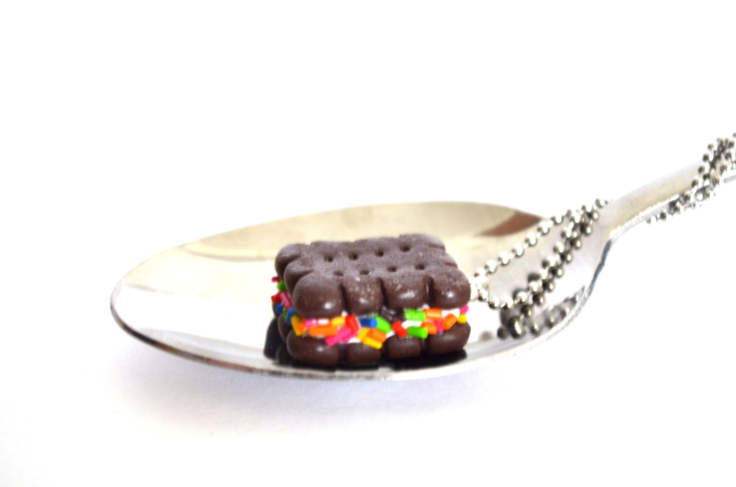 Sprinkles Ice Cream Sandwich Necklace