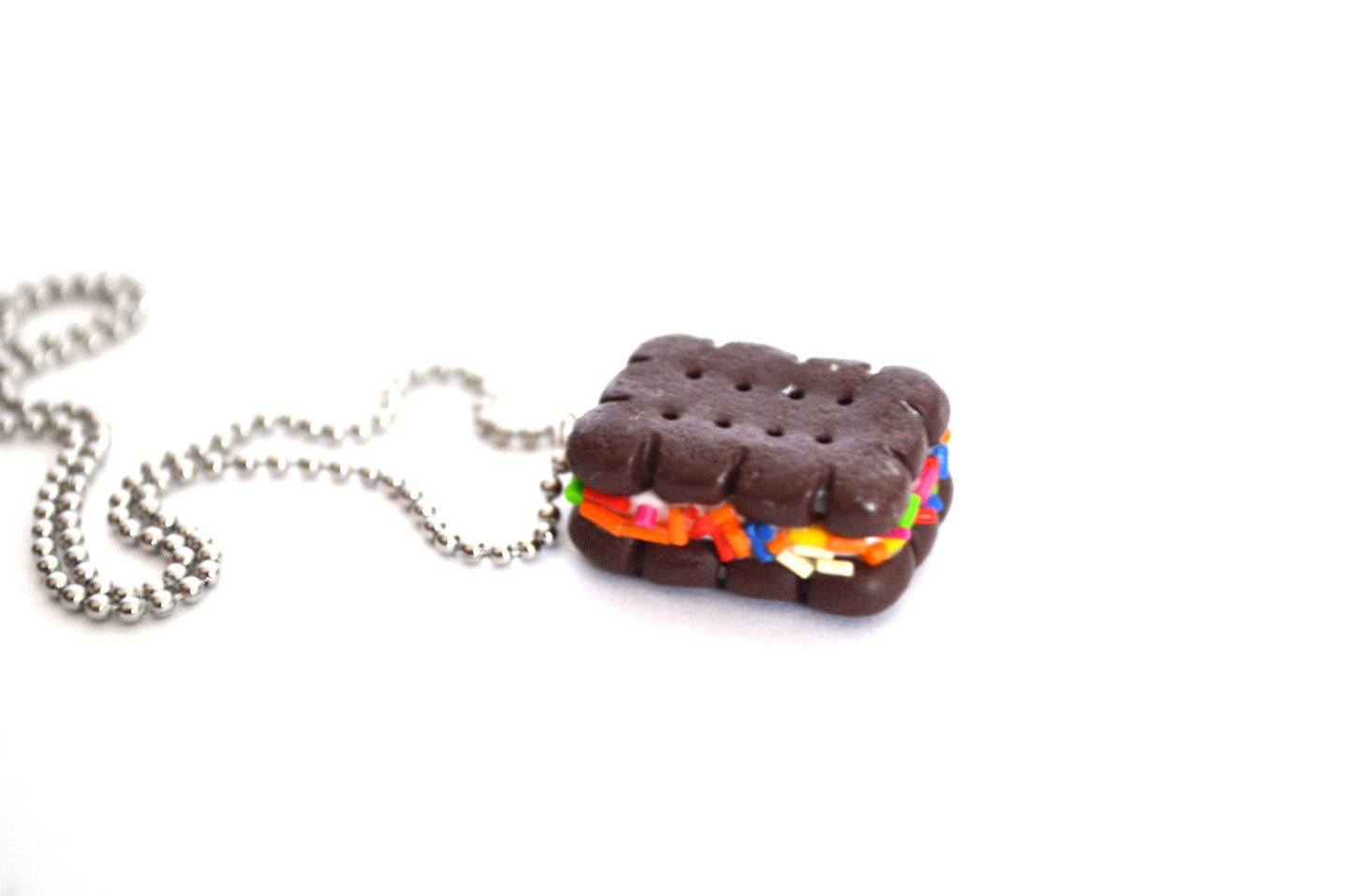 Sprinkles Ice Cream Sandwich Necklace