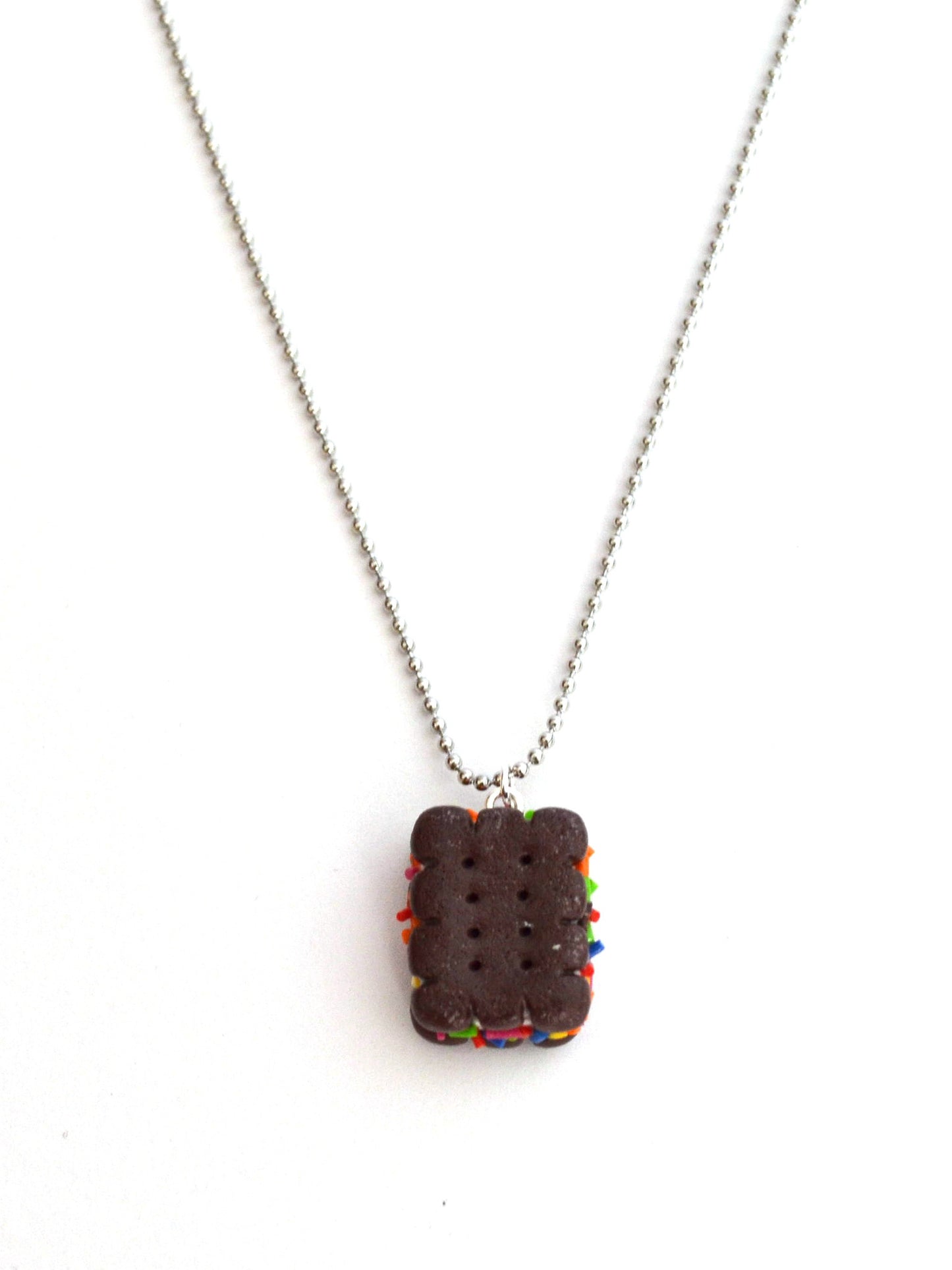 Sprinkles Ice Cream Sandwich Necklace