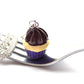 Purple-Vanilla Cupcake Necklace