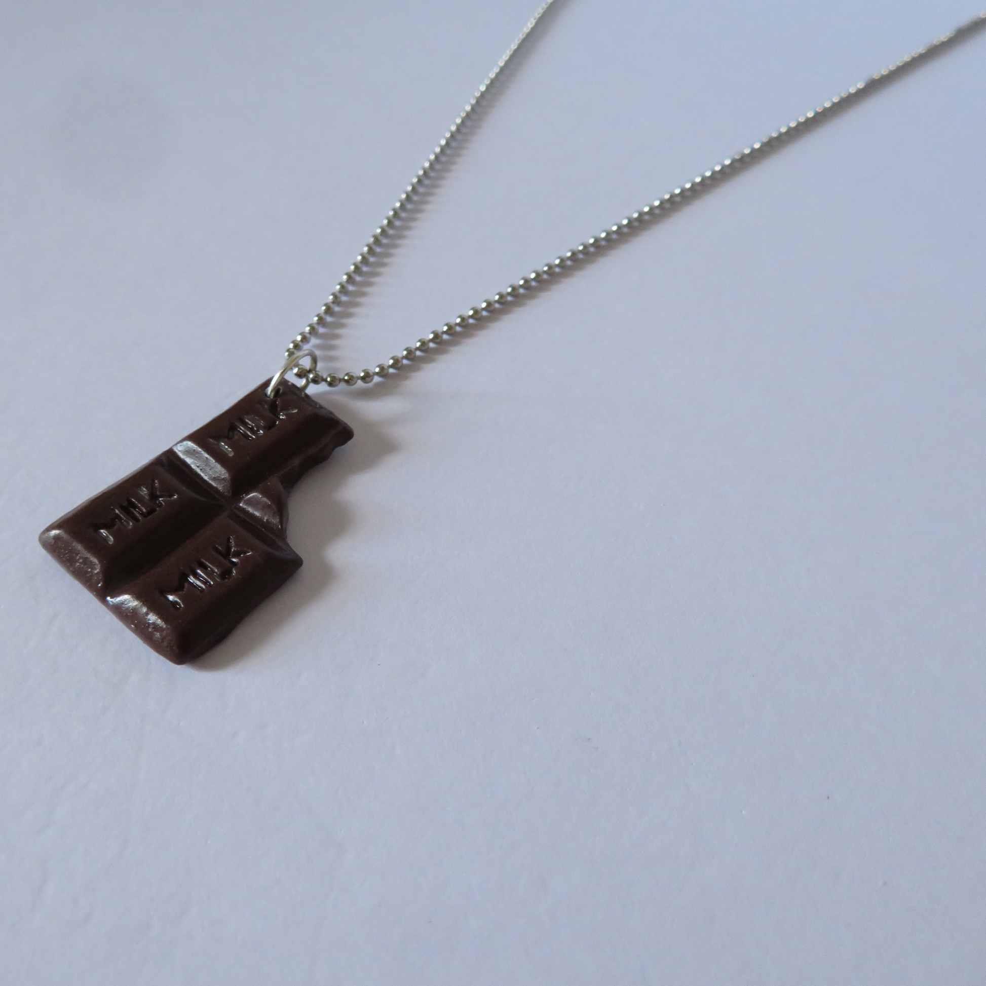 Chocolate bar deals necklace