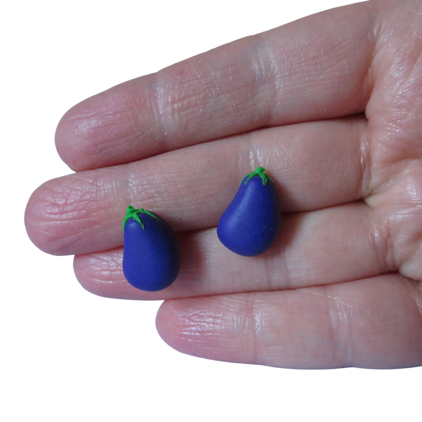 Eggplant Stud Earrings