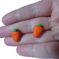 Carrot Stud Earrings || Cute Earrings
