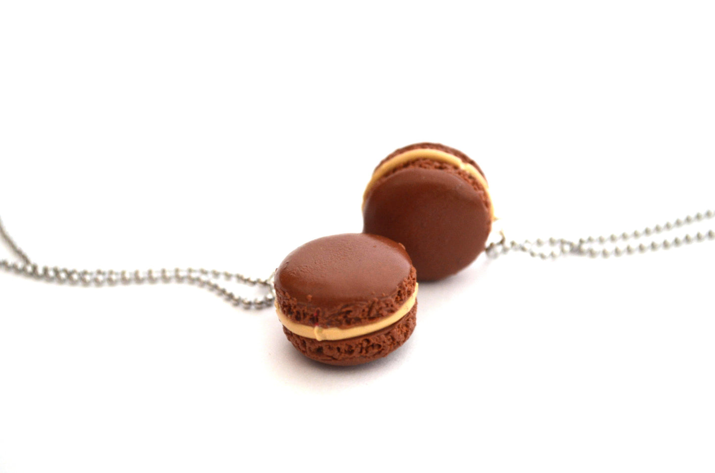 Caramel Macaron Necklace