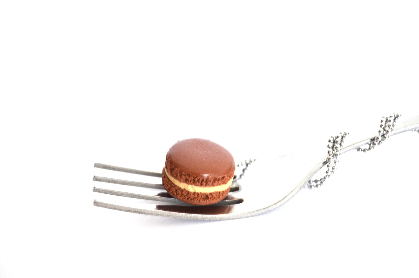 Caramel Macaron Necklace