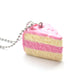Strawberry Pink Cake Slice Necklace