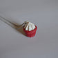 Red Velvet Cupcake With Vanilla Frosting necklace