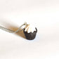 Dark Chocolate Cupcake With Marshmellow Frosting necklace