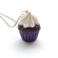 Purple-Chocolate Cupcake Necklace