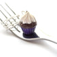 Purple-Chocolate Cupcake Necklace